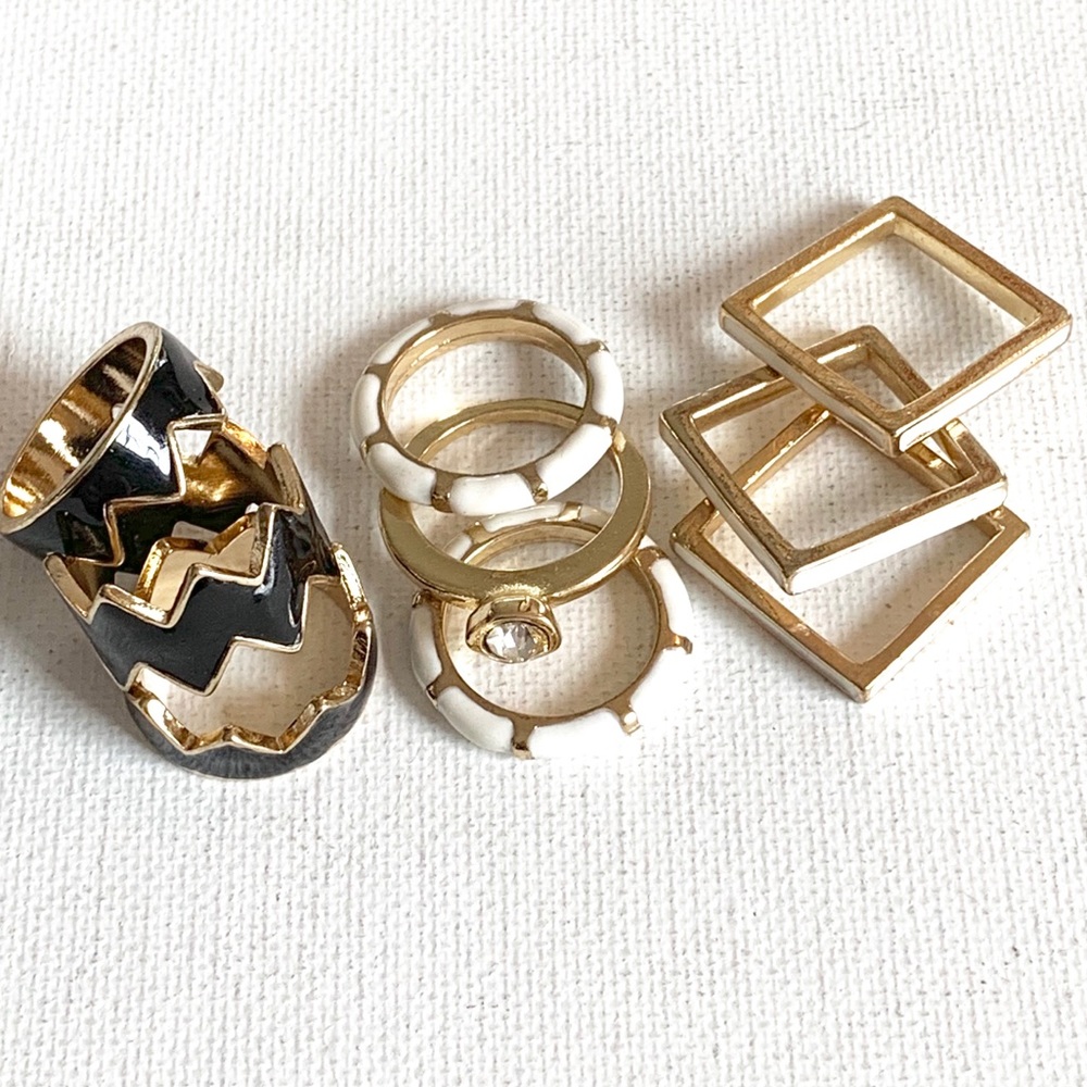 Three sets of 3 rings